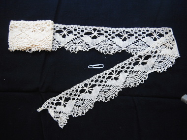 photograph of section of lace trim