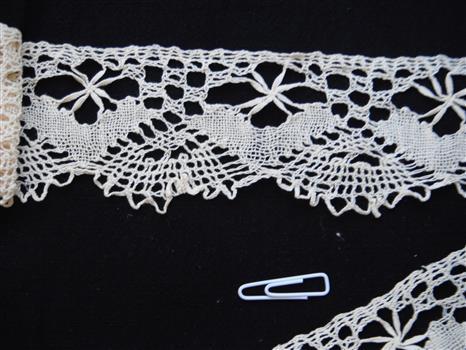photograph of detail of lace trim