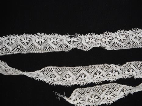 detail of machine lace trim