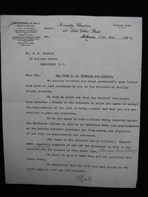letter, 2 pages headed 'You from G.R. Buckley and Others'