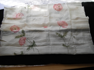 silk stole with flowers