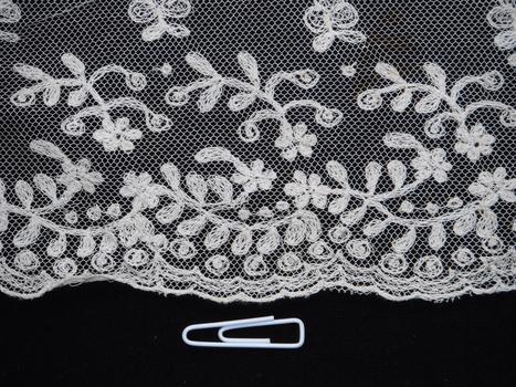 detailed photograph of lace trim