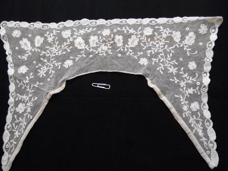 a photograph of lace collar