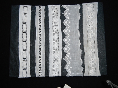 panel of five lace pieces