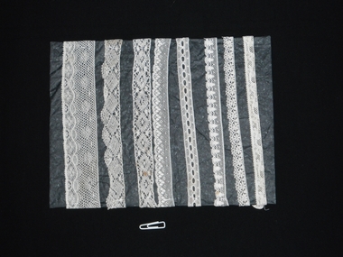 photograph of panel of lace pieces