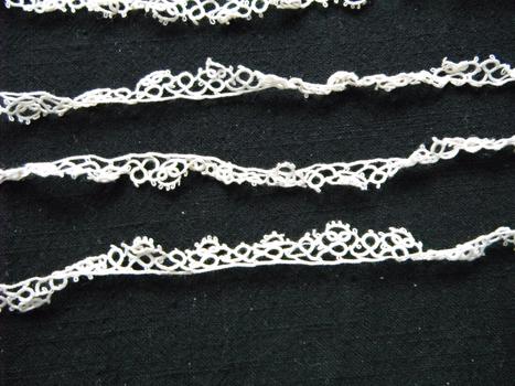 detail of tatted lace trim