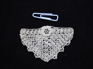 small triangle piece of crochet