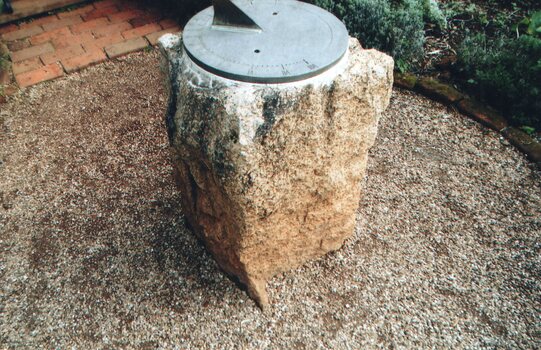 sundial with a granite pillar
