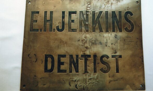 e jenkins' brass name plate