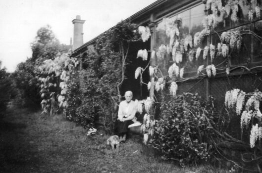 Miss Margaret Amess at her home in Elsternwick.