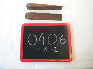 two wedges and blackboard on white sheet