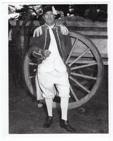 Photograph - Photograph of volunteer in costume, Unknown