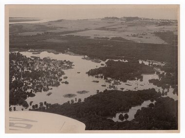 Aerial view of estuary, Unknown