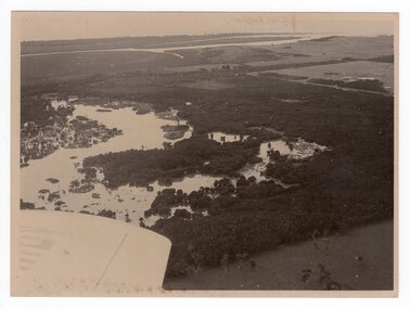 Aerial photograph of estuary, Unknown
