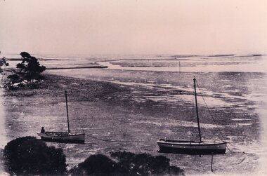 Photograph of two boats, c.1890s