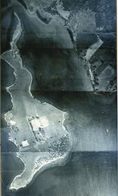 Photograph - Black and white composite aerial photograph