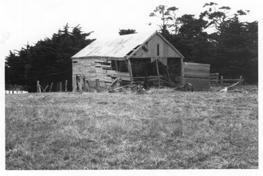 Photograph - Photograph of a broken barn, Unknown