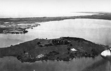 Photograph - Aerial Photograph of Churchill Island, c.1940