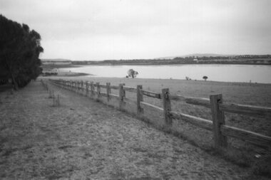 Photograph of a wooden fence