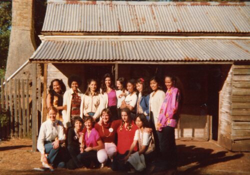 Photograph of a group of women