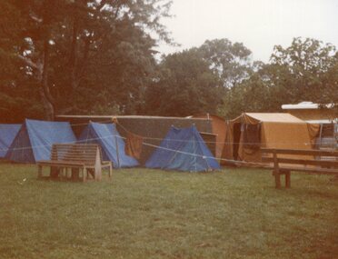 Photograph of number of tents