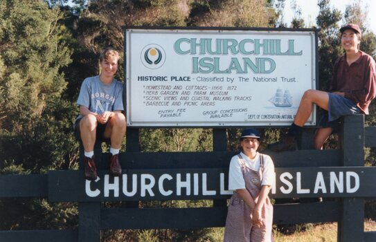 Photograph of Churchill Island sign