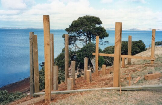 Photograph of uncompleted jetty