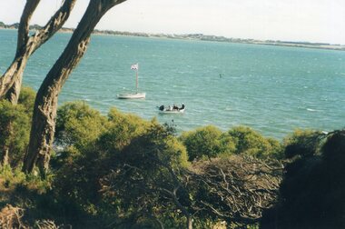 Photograph of two boats in the inlet