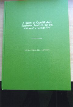 Photograph of the front cover of a thesis