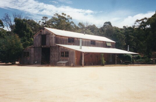 Photograph of a large barn