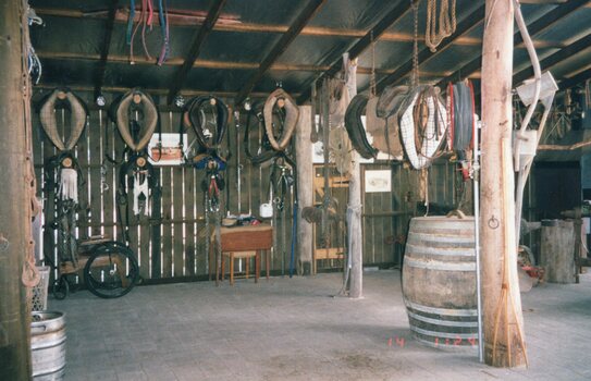 Photograph of horse tack and equipment