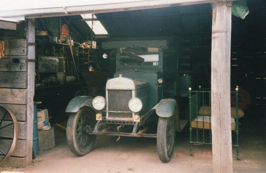 Photograph of a vintage car