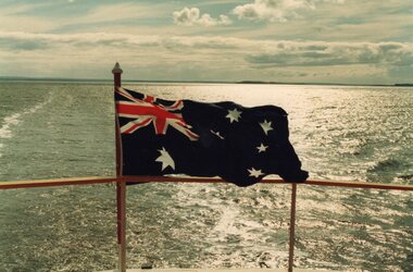 Photograph of an Australian flag 