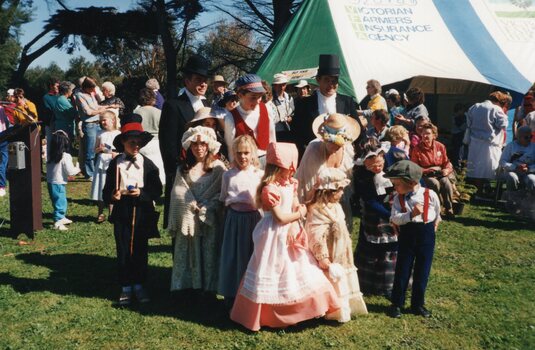 group photograph in historical dress