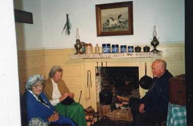 Colour photograph of seated group