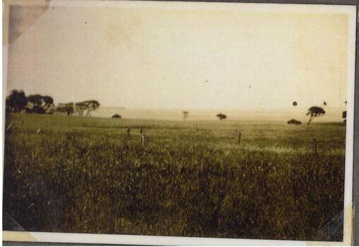 photograph of a landscape with water