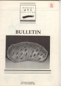 Women's Art Register Bulletin, Women's Art Register, Bulletin, 1988