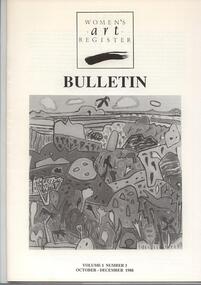 Women's Art Register Bulletin, Women's Art Register, Bulletin, 1988