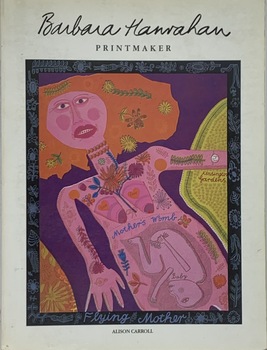  Black text on a white background sits above a coloured print of a female with breasts, a baby in utero and floral elements across her body.