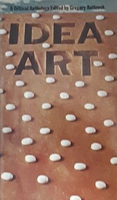 Book - Anthology, Gregory Battcock, Idea Art, 1973