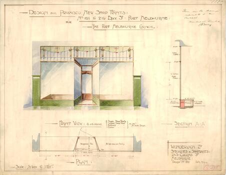 34.01 - Proposed plan for Market Buildings shopfronts