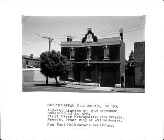 Photograph - Metropolitan Fire Brigade, Liardet Street, Port Melbourne, Arthur Rowan, 1986