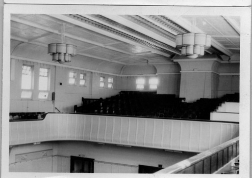 183.01 - Interior of Port Melbourne Town Hall prior to renovations, 1982