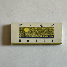 Domestic object - Matchbox, Pier Hotel, Port Melbourne, Atlas Match Australia, 1990s