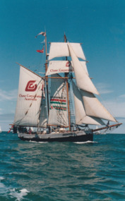 Photograph - R Tucker Thompson, modern square-rigged vessel, Bicentenary of First Fleet, 1988