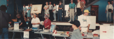 Photograph - Panorama of Replica Endeavour berthed at Station Pier, Pat Grainger, 9 Nov 1994