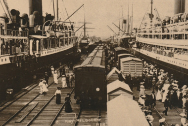 Photograph - Railway Pier, Port Melbourne, 1914