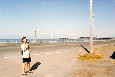 Photograph - Beachfront towards Princes Pier late 1980s, Alison Kelly, 1990