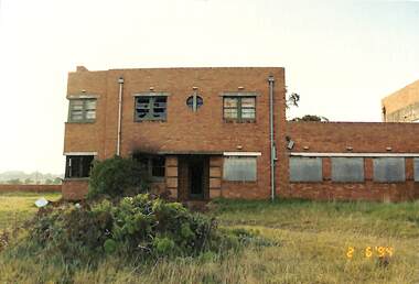 Photograph - Exterior of Chaplain's quarters, Missions to Seamen, Port Melbourne, after fire 1994, National Trust of Victoria, 1994