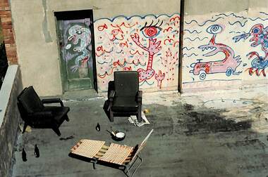 Photograph - Sundeck of Chaplain's quarters, Missions to Seamen, Port Melbourne, Alison Kelly, 1988